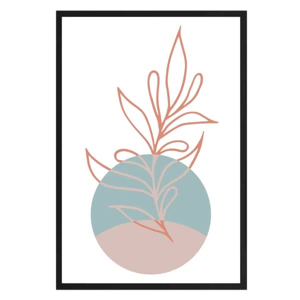 Abstracte Muur Bloem
