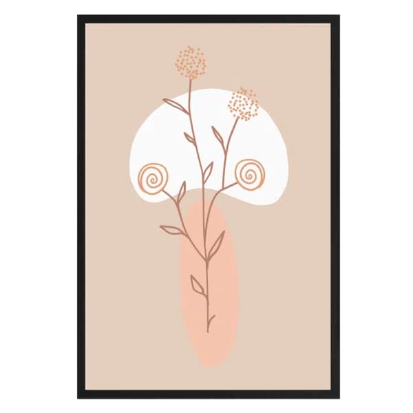 Abstracte Muur Bloem