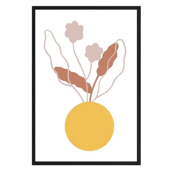 Abstracte Muur Bloem