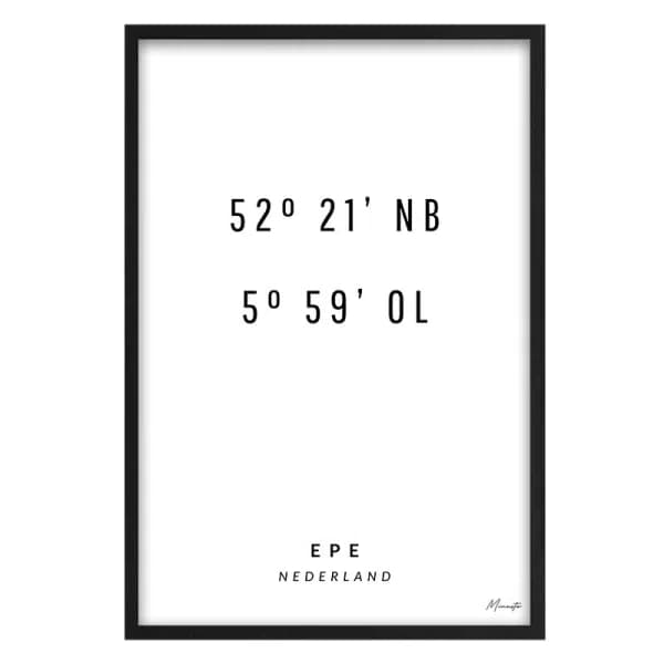 Coördinaten Epe