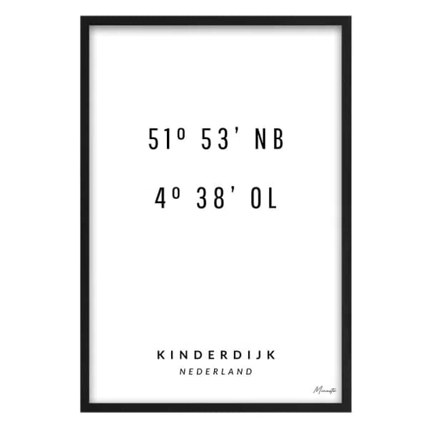 Coördinaten Kinderdijk