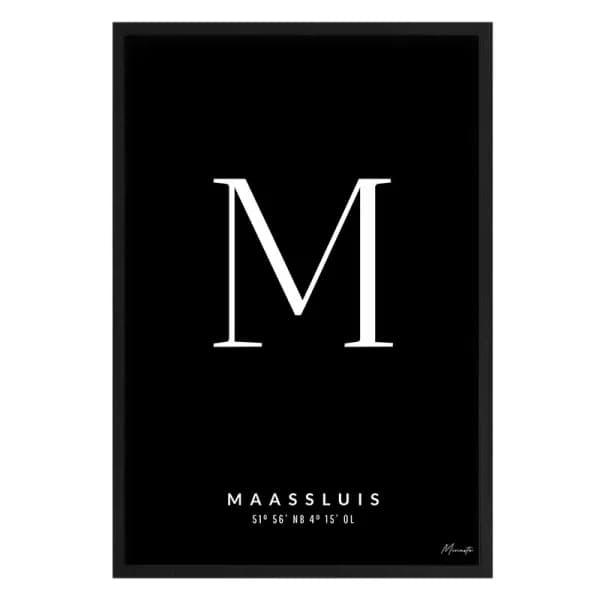 Letter M Maassluis