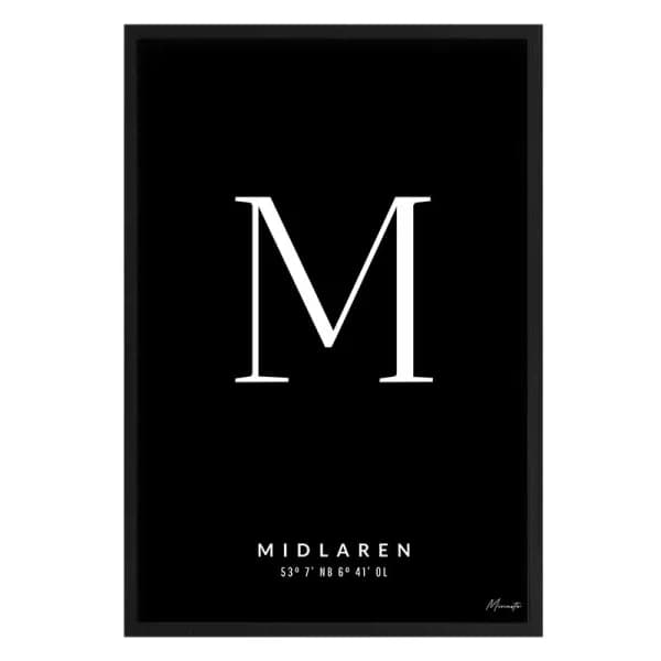 Letter M Midlaren