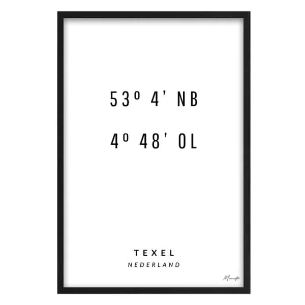 Coördinaten Texel