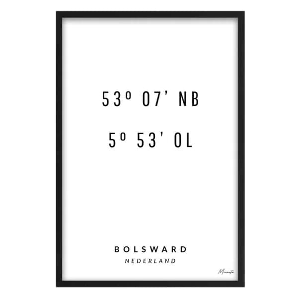 Coordinaten Bolsward