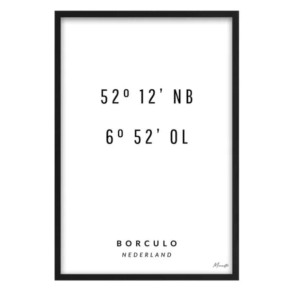Coordinaten Borculo