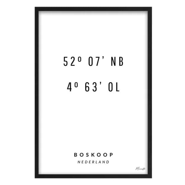 Coordinaten Boskoop
