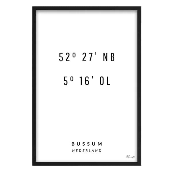 Coordinaten Bussum