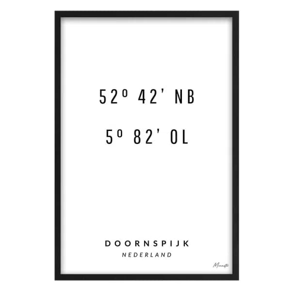 Coordinaten Doornspijk