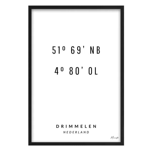 Coordinaten Drimmelen