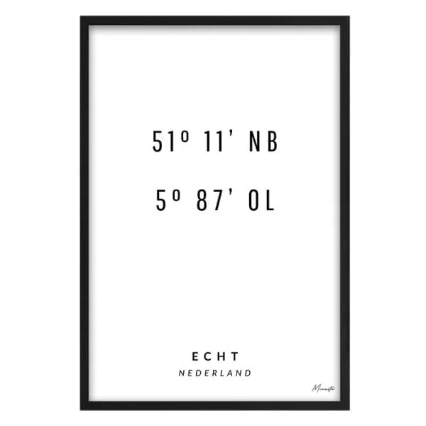 Coordinaten Echt