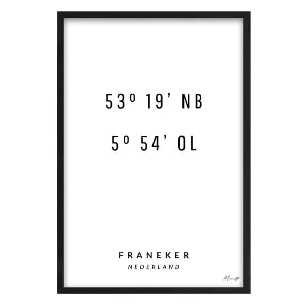 Coordinaten Franeker