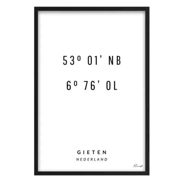 Coordinaten Gieten