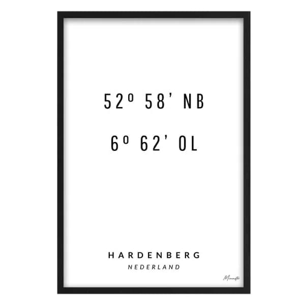 Coordinaten Hardenberg