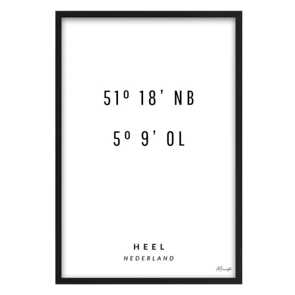 Coordinaten Heel