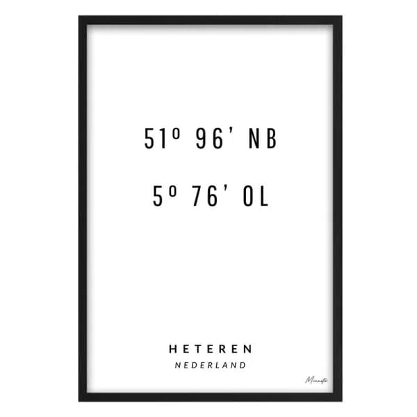 Coordinaten Heteren