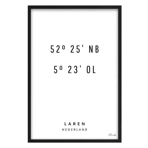 Coordinaten Laren