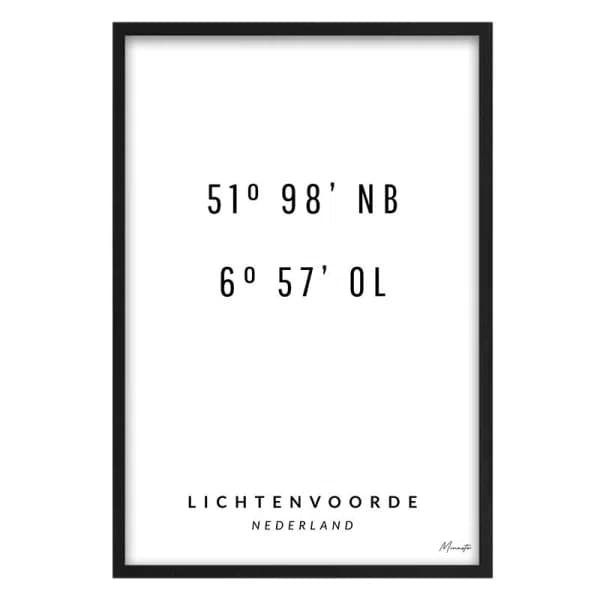 Coordinaten Lichtenvoorde