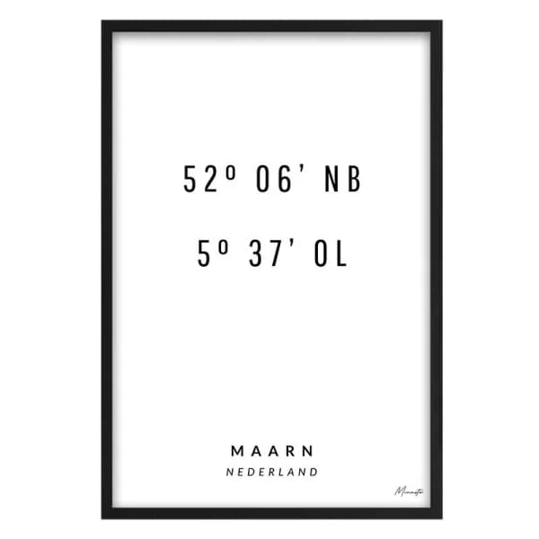 Coordinaten Maarn