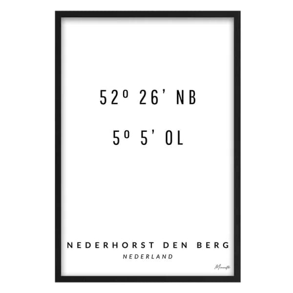 Coordinaten Nederhorst den Berg