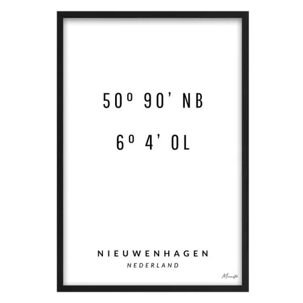 Coordinaten Nieuwenhagen