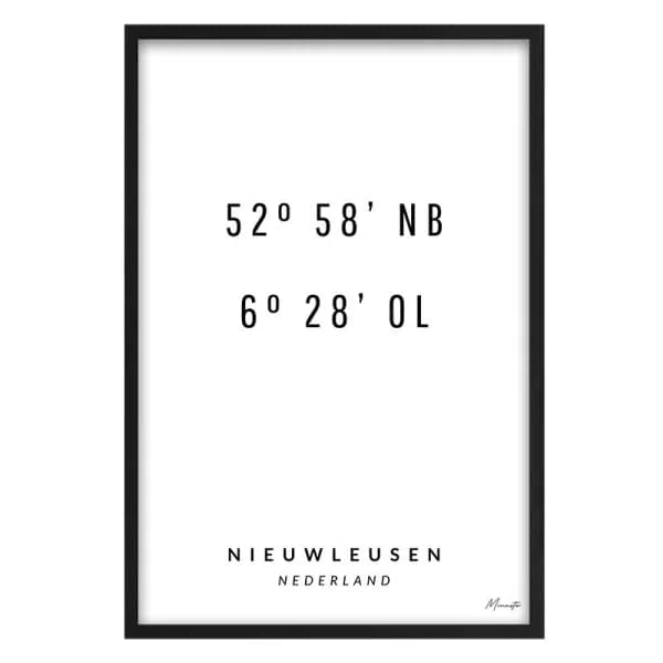 Coordinaten Nieuwleusen