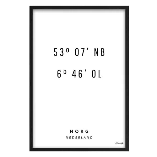 Coordinaten Norg