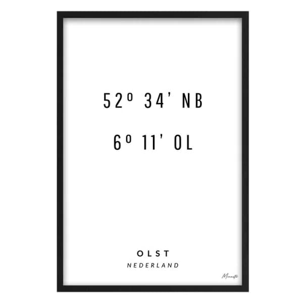 Coordinaten Olst