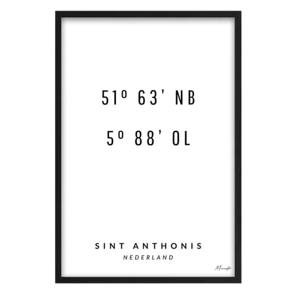 Coordinaten Sint Anthonis