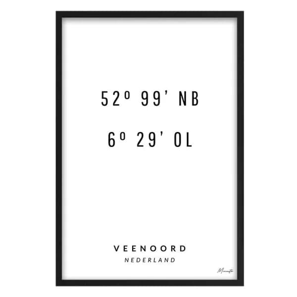 Coordinaten Veenoord
