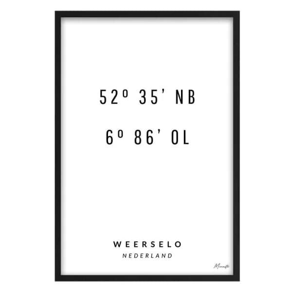 Coordinaten Weerselo