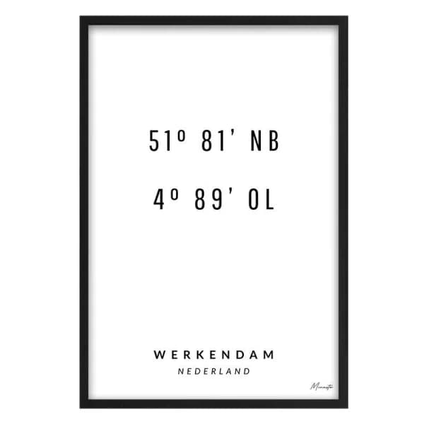 Coordinaten Werkendam