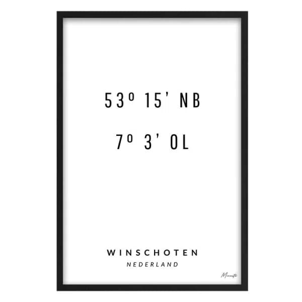Coordinaten Winschoten