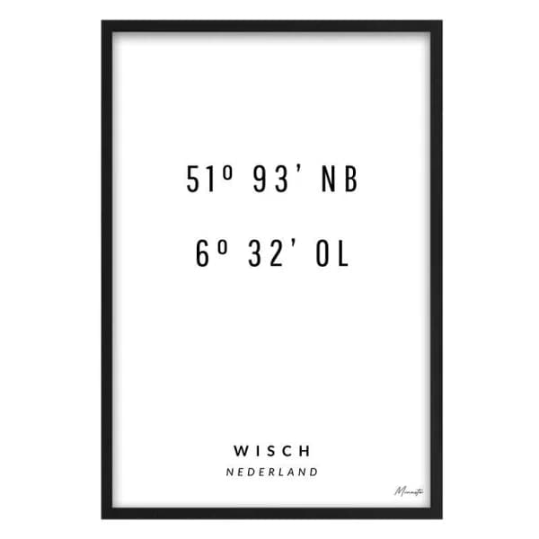 Coordinaten Wisch