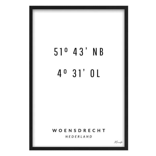 Coordinaten Woensdrecht