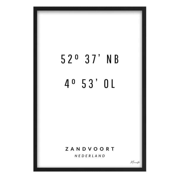 Coordinaten Zandvoort