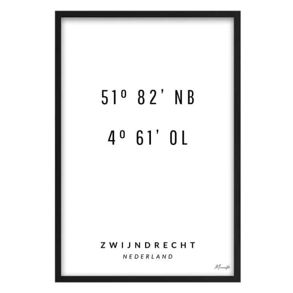 Coordinaten Zwijndrecht