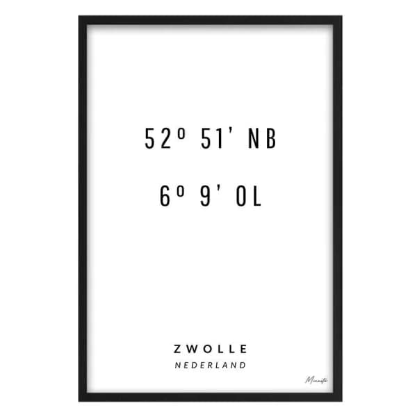 Coordinaten Zwolle