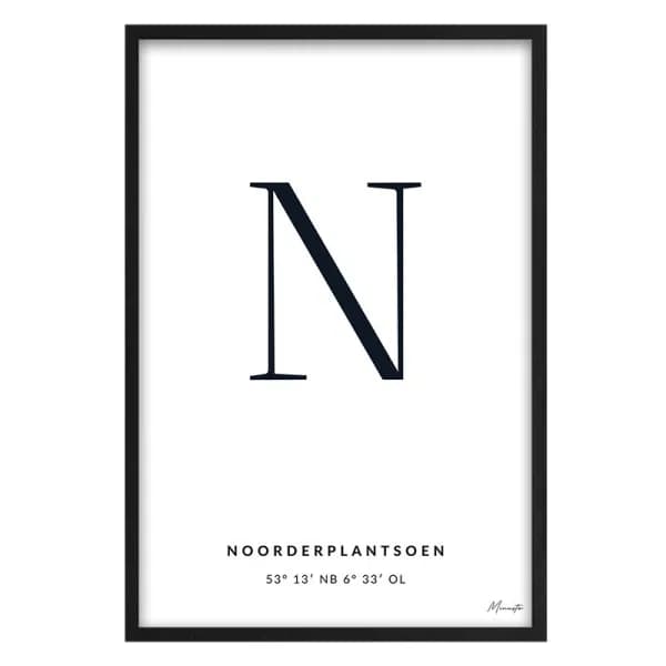 Letter N Noorderplantsoen