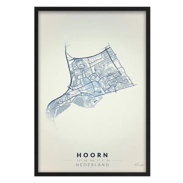 Vintage Kaart Hoorn