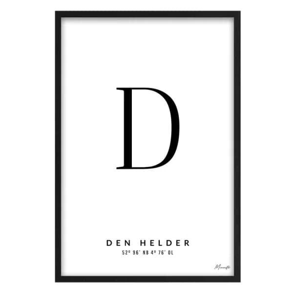 Letter D Den Helder