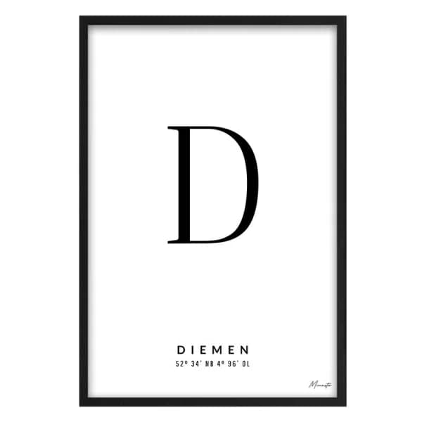 Letter D Diemen