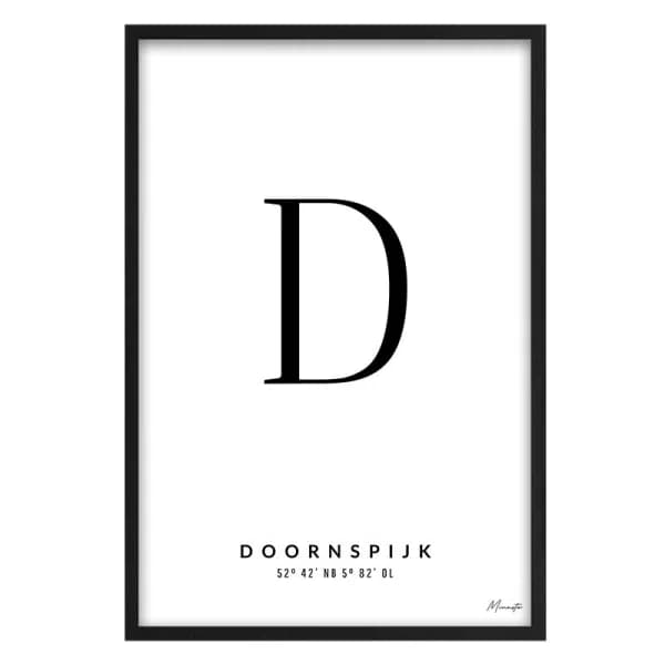 Letter D Doornspijk