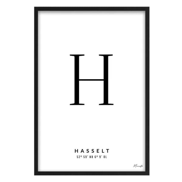 Letter H Hasselt