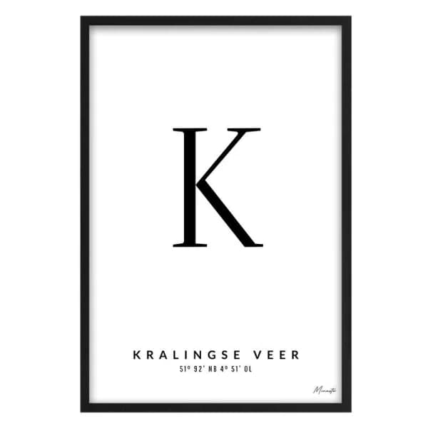 Letter K Kralingse Veer