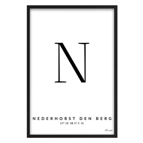 Letter N Nederhorst den Berg