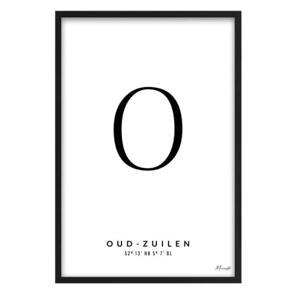 Letter O Oud-Zuilen