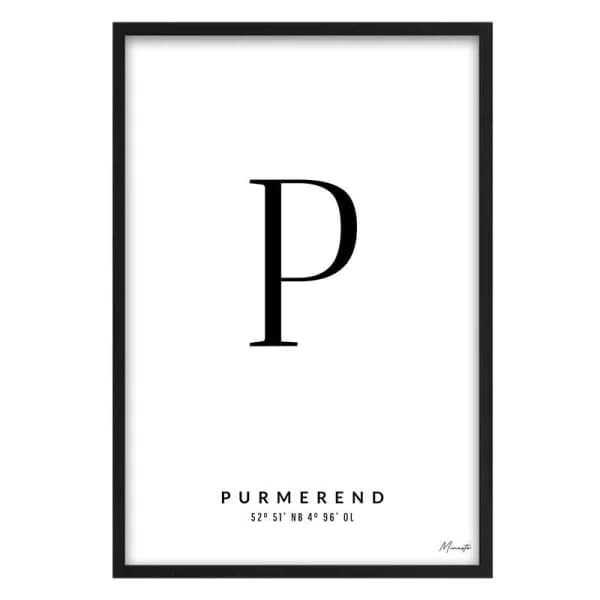 Letter P Purmerend