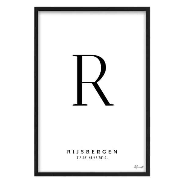 Letter R Rijsbergen