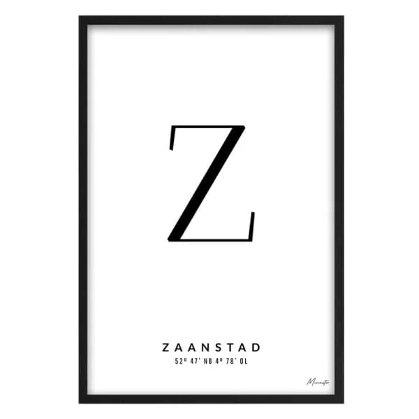 Letter Z Zaanstad